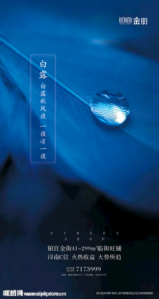 二十四节气白露微信朋友圈H5