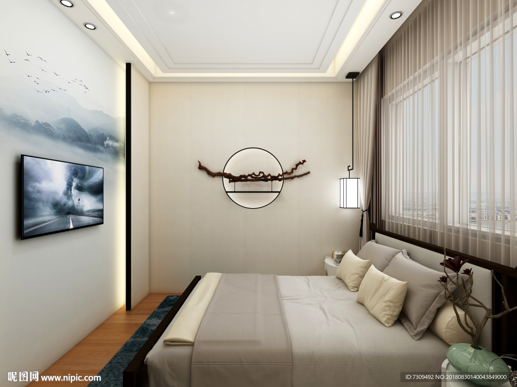 新中式风格房间装修效果图