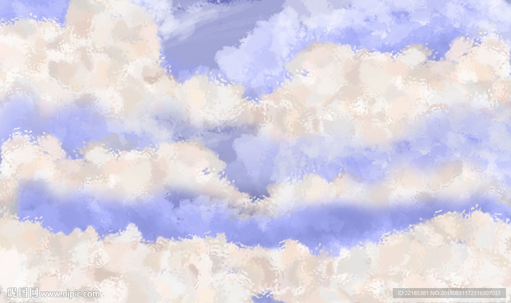 现代小清新抽象写意油画背景墙