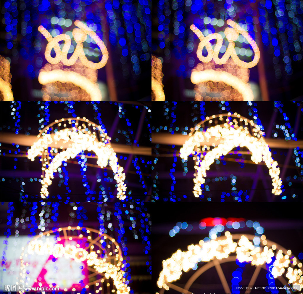 6款梦幻光斑背景图片打包下载