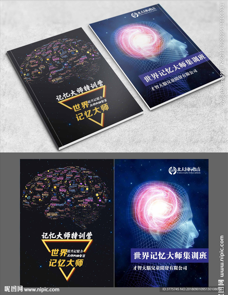 世界记忆大师全脑开发画册封面