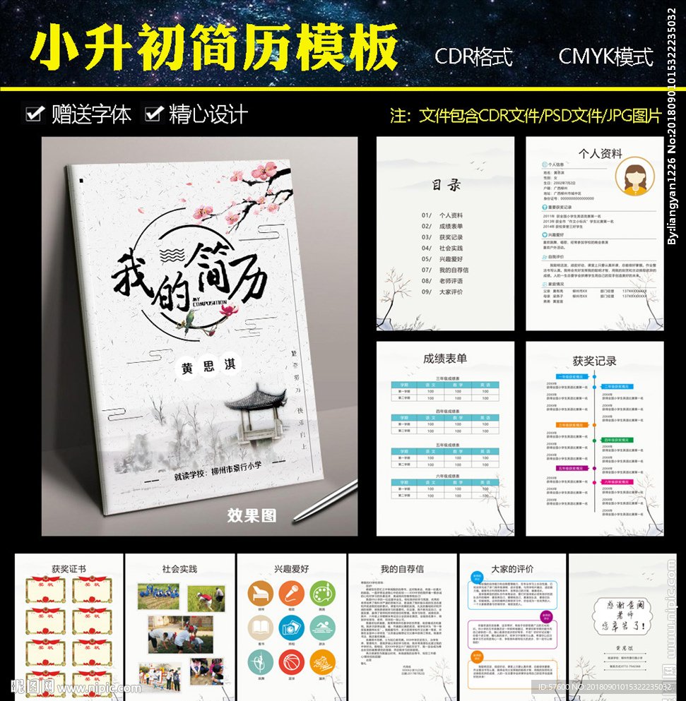 小升初简历