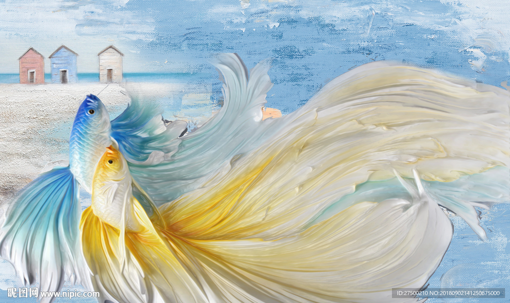 欧式油画背景墙