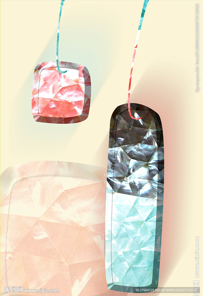 清新立体长方装饰画