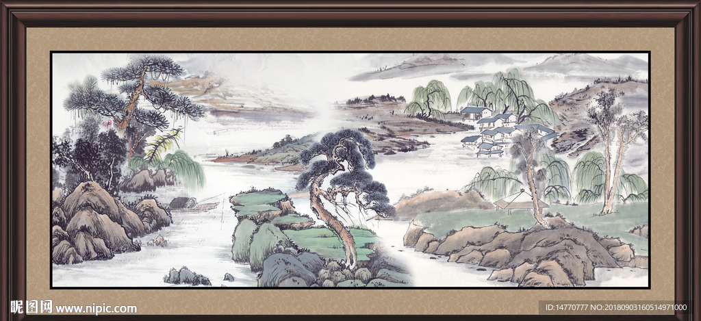 巨幅山水画 巨幅山水画图 巨幅