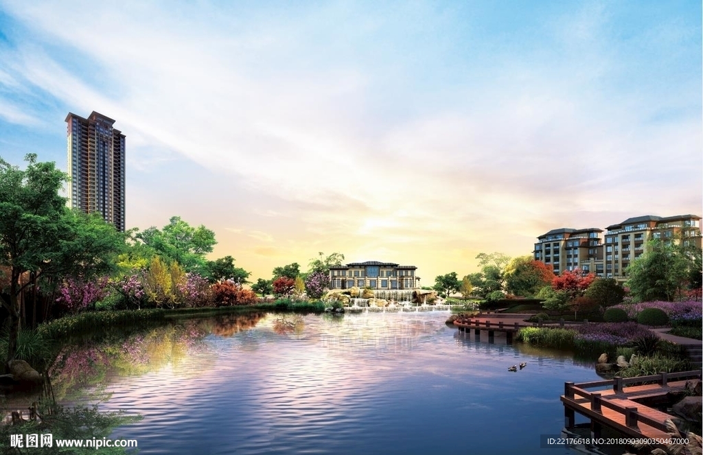 地产园林效果图