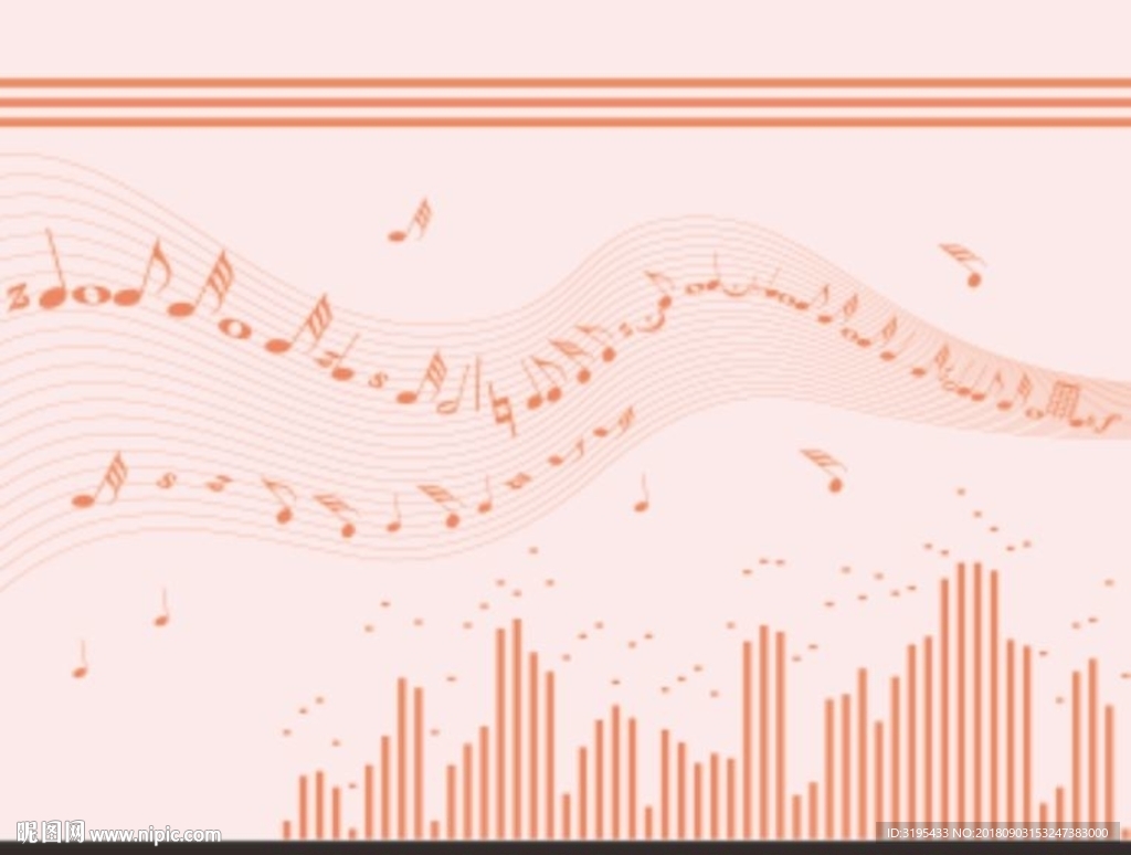 音乐 儿童房  音符矢量
