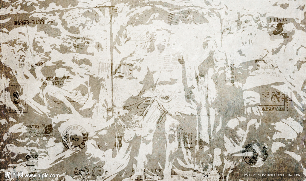 复古工装背景墙