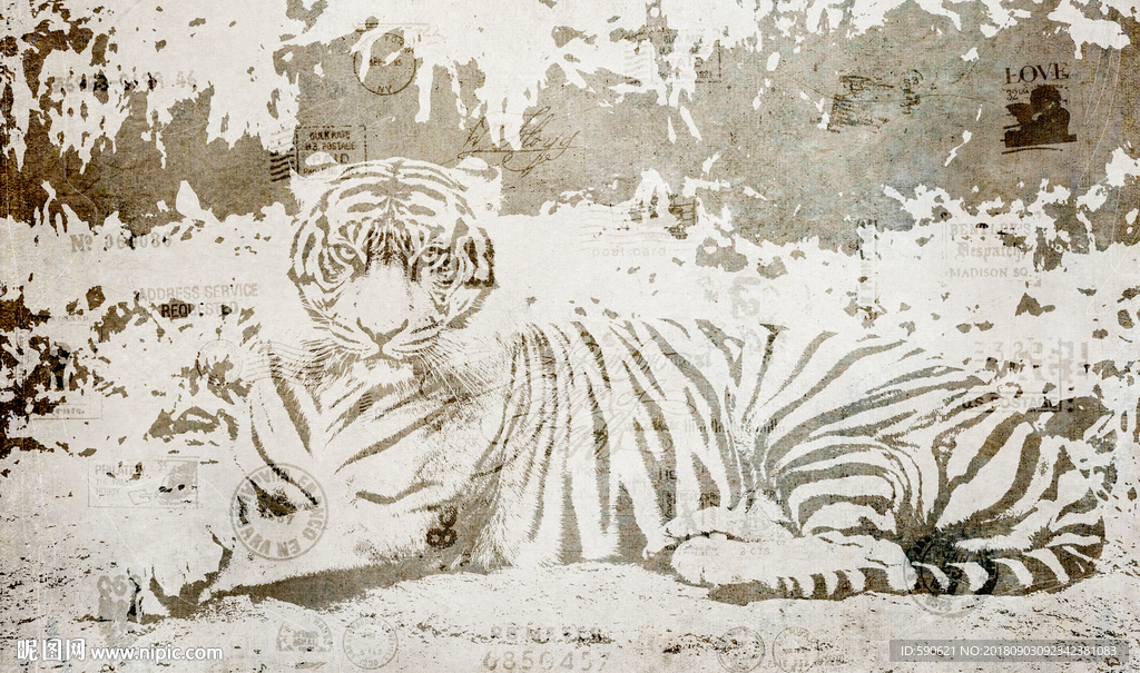 复古工装背景墙