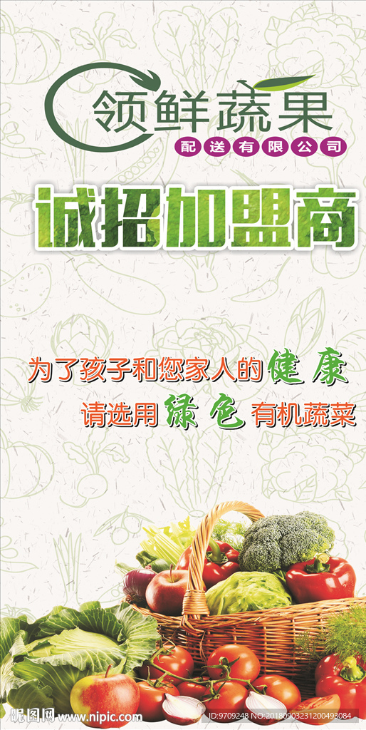 领鲜蔬果海报