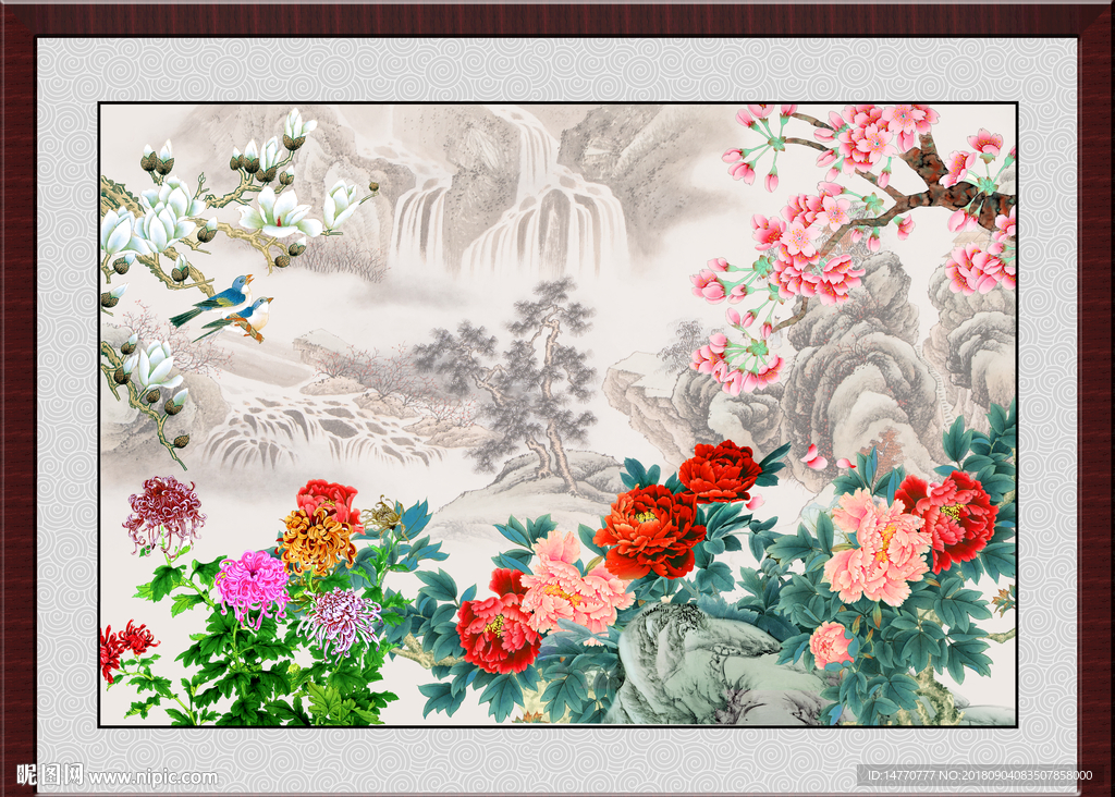 国画牡丹
