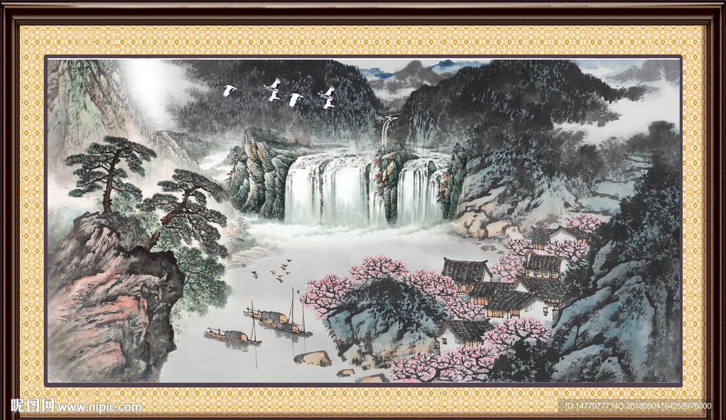巨幅山水画