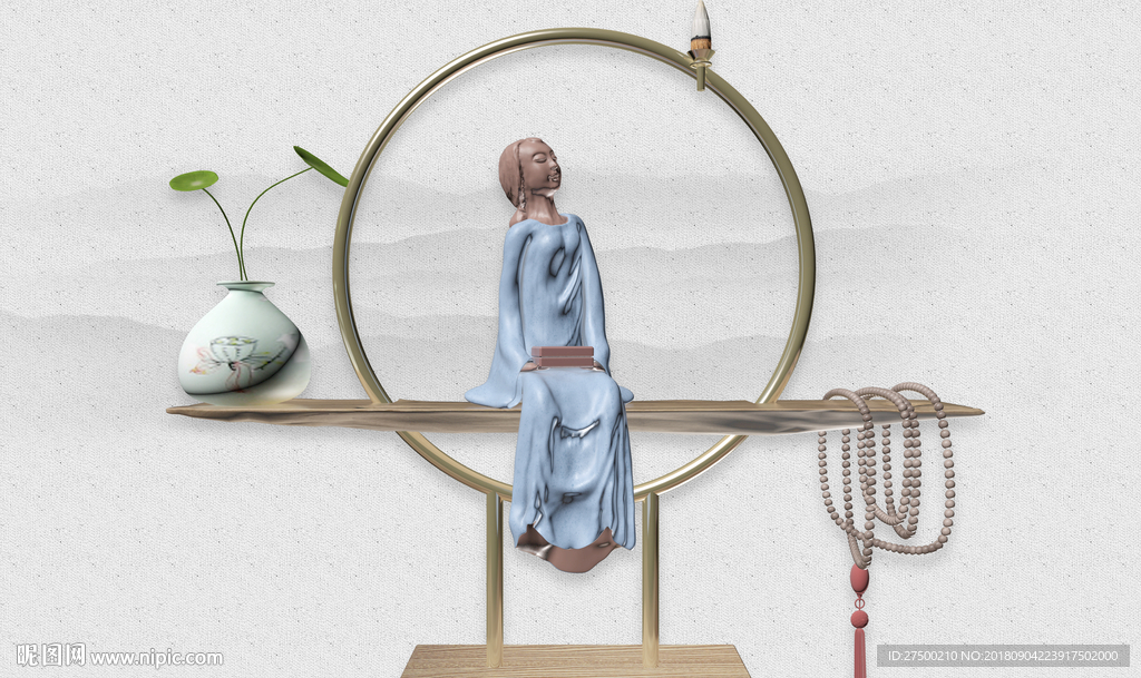 创意人物背景墙