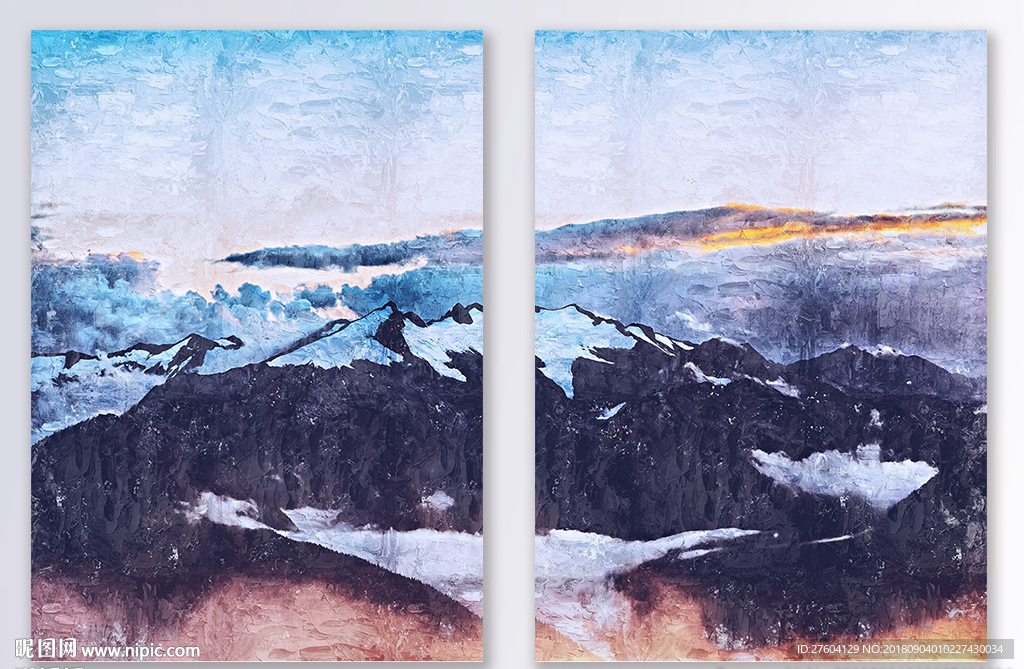 丽江玉龙雪山风景装饰画