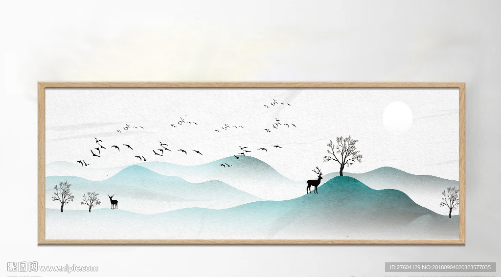 意境山水质感风景装饰画