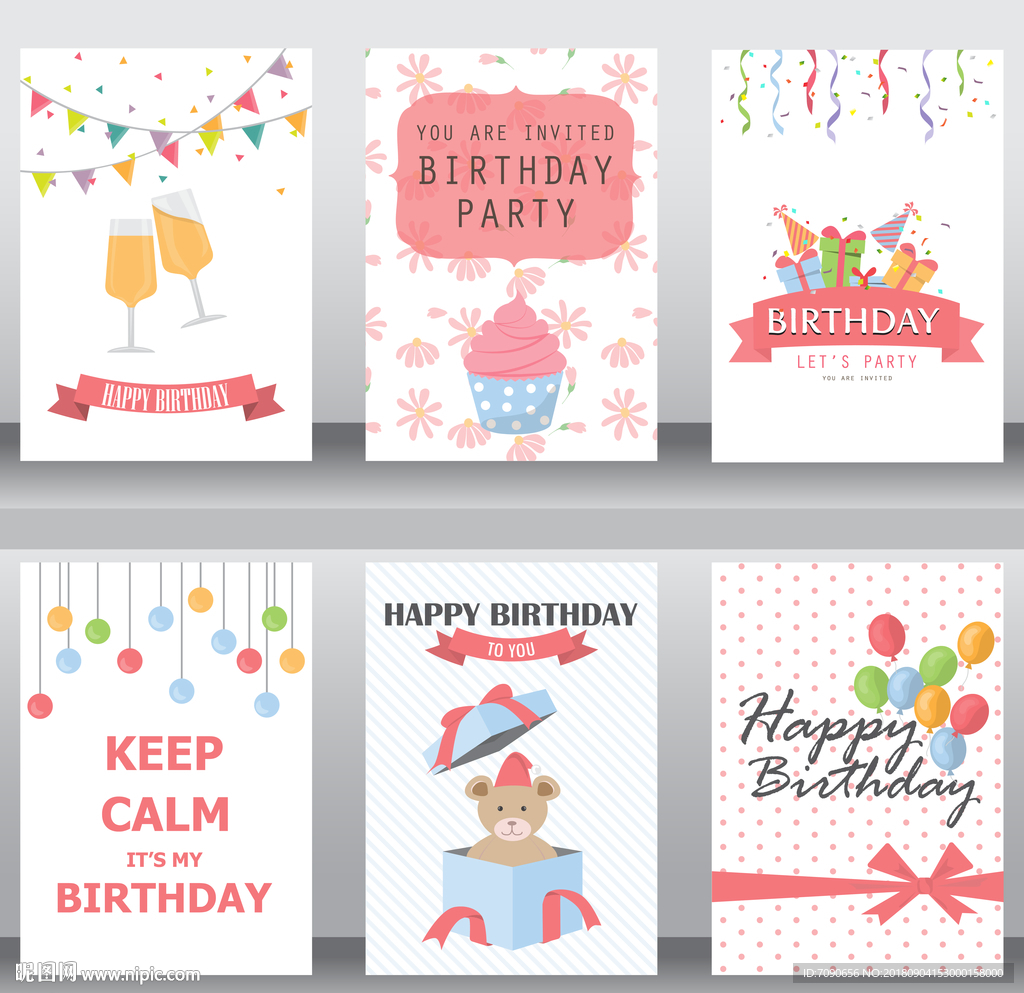 卡通生日庆祝卡片