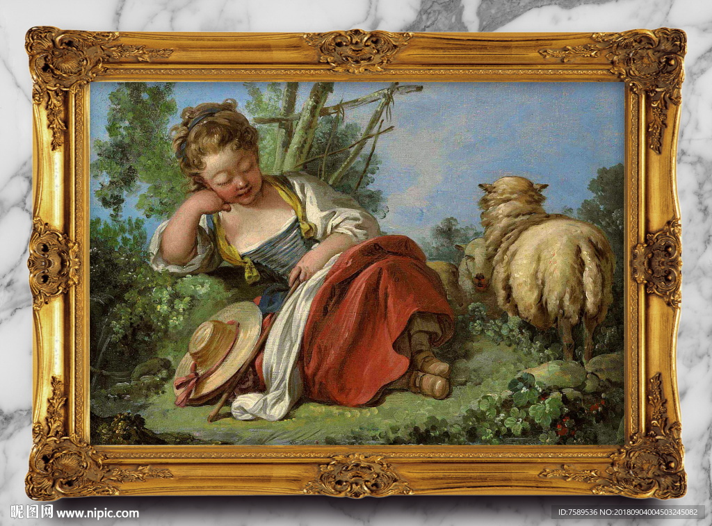 欧式展厅宫廷油画