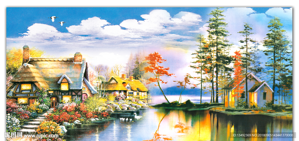 山水油画