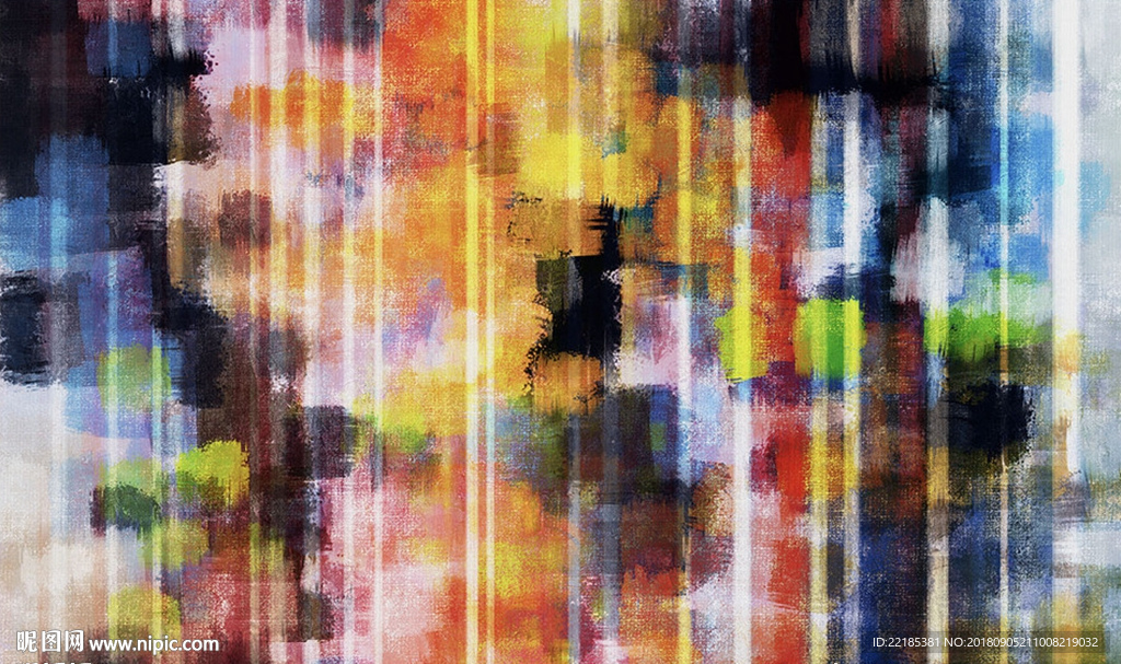 欧式复古抽象油画色块背景背景墙