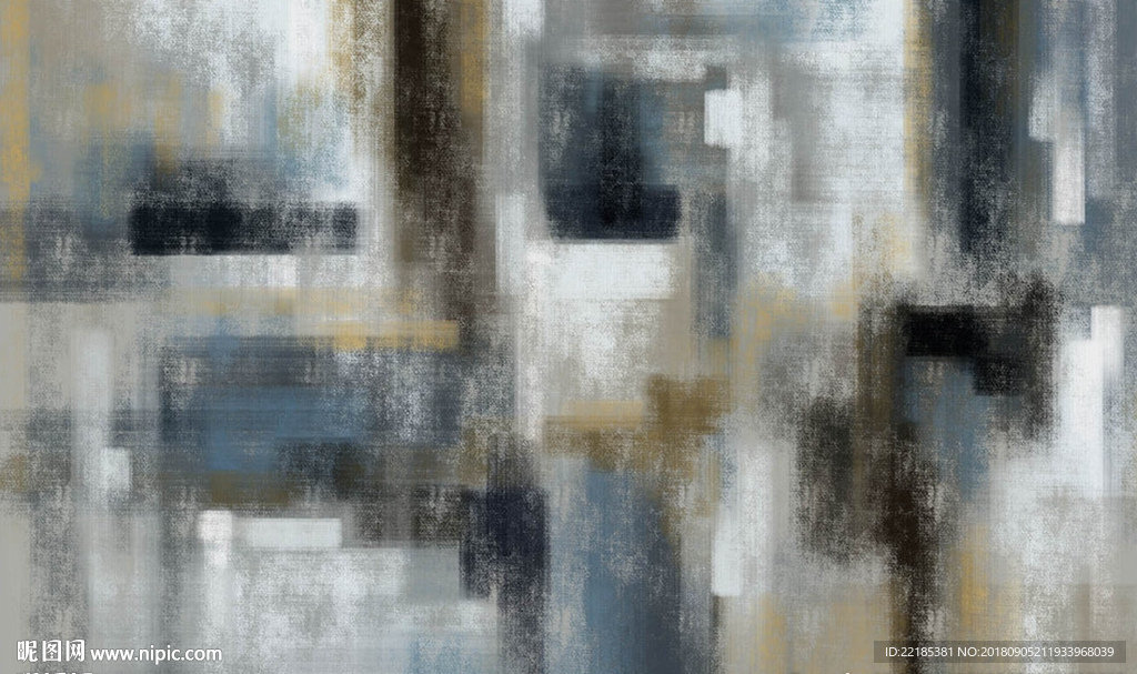 抽象色块油画背景背景墙