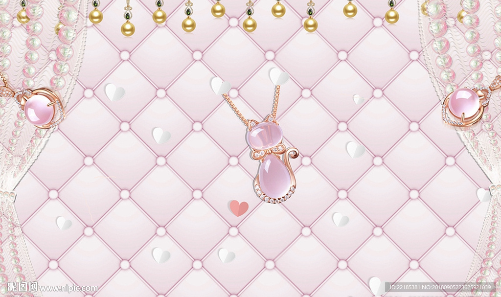 珠宝钻石背景墙