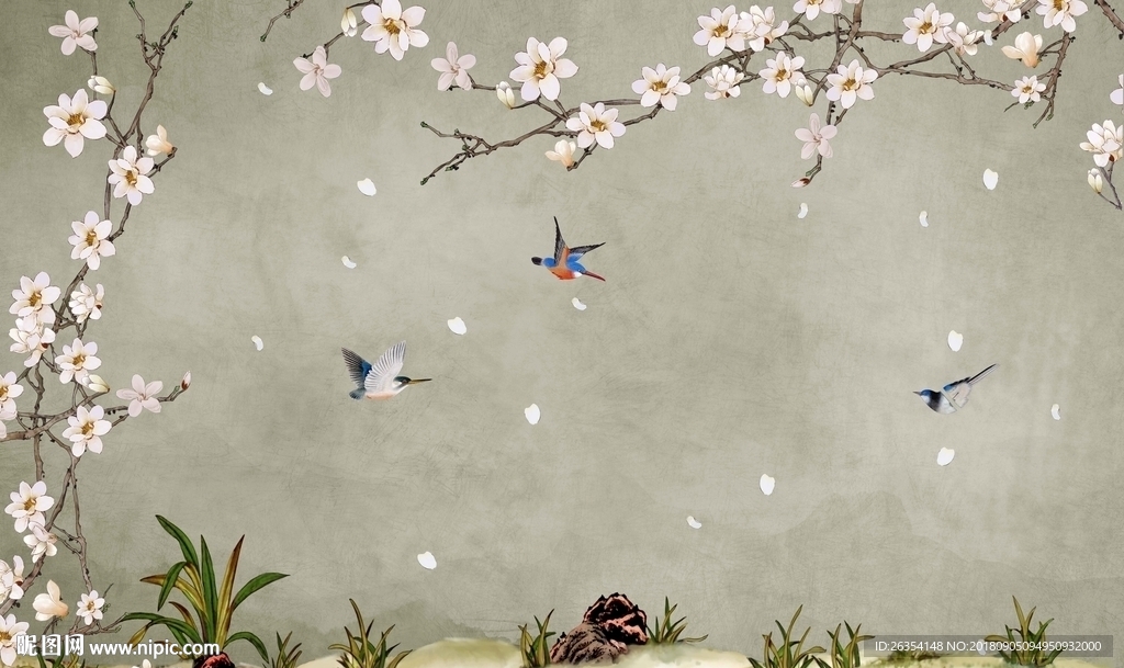 中式花鸟