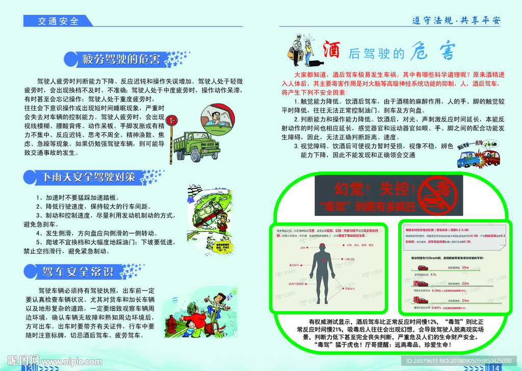 驾驶安全宣传单