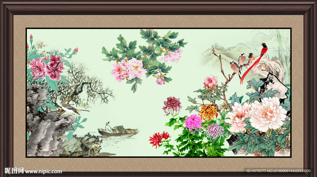 国画牡丹