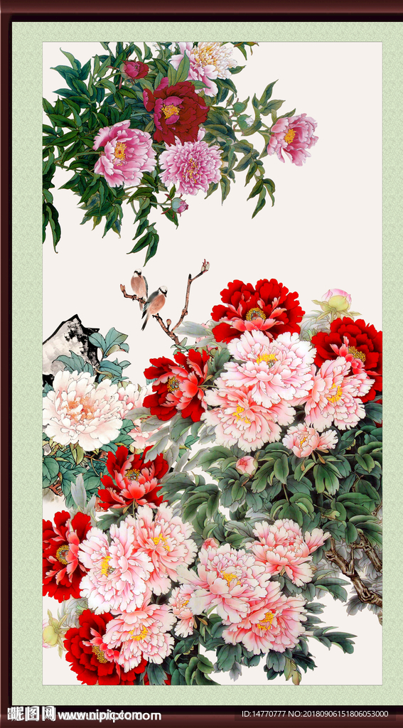 国画牡丹