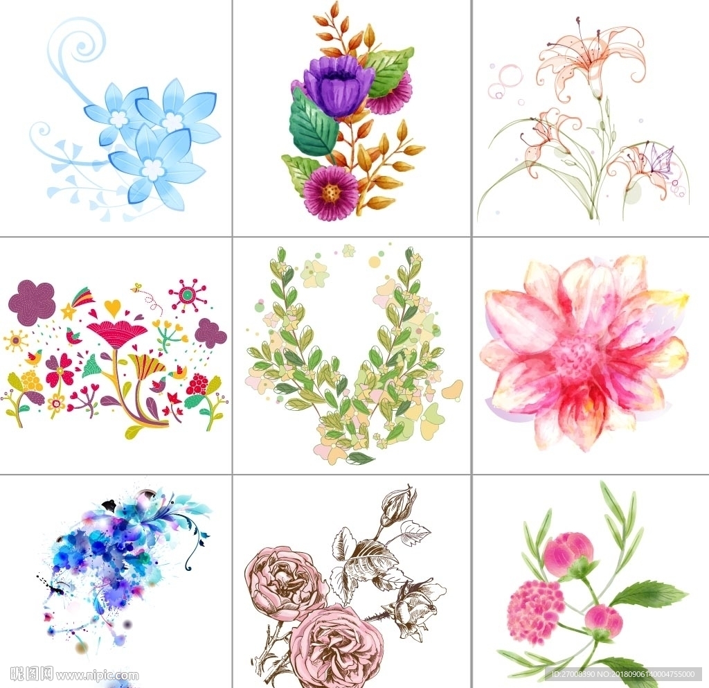 清新花卉素材