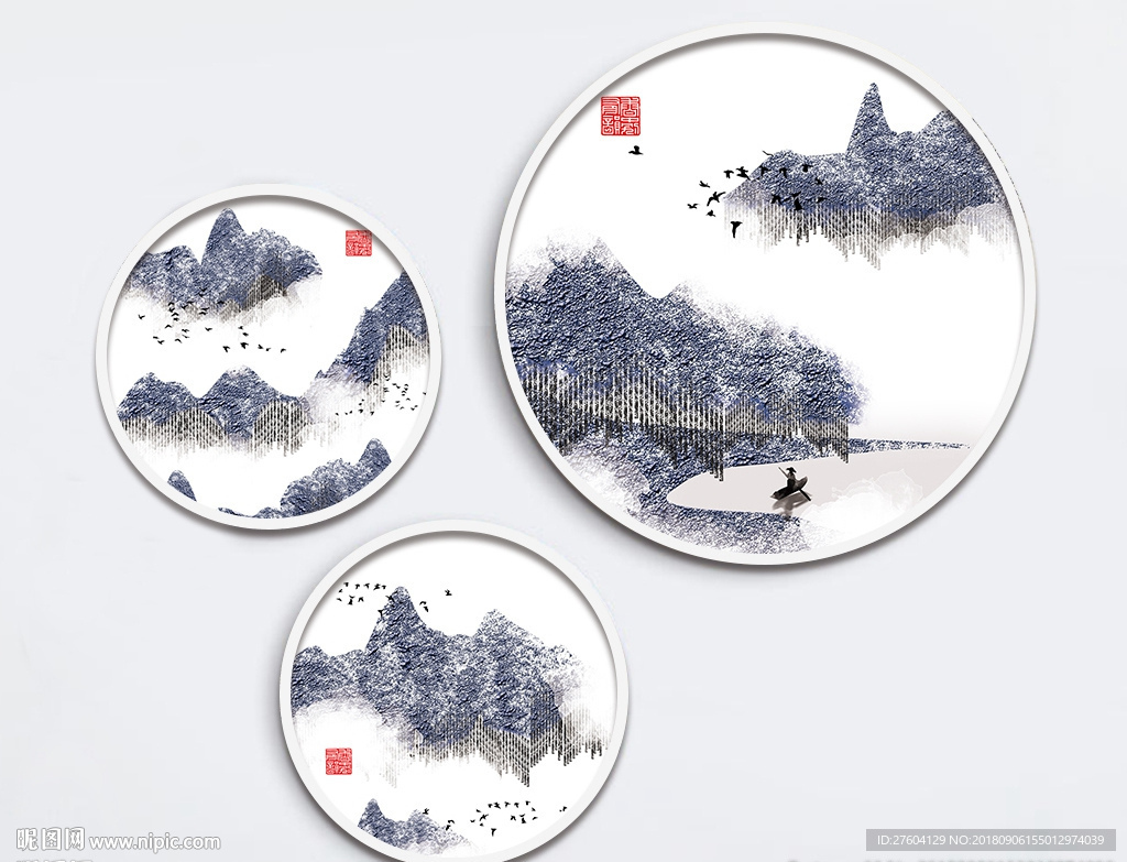 创意中国风风景装饰画