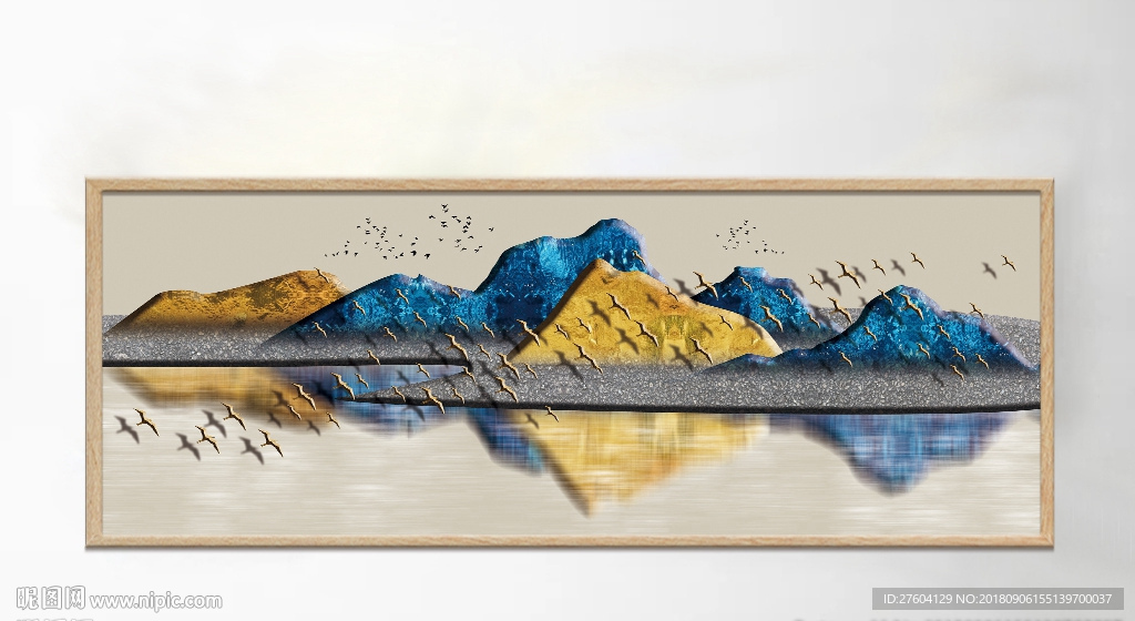 中国风山川风景创意装饰画