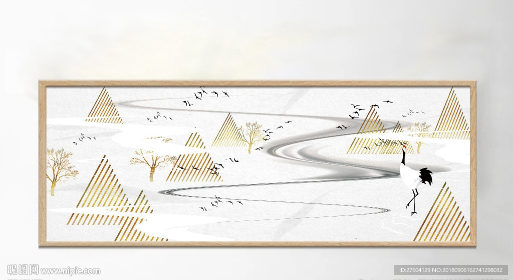 意境山水禅意山水装饰画