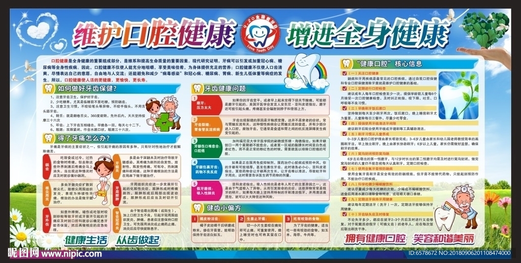 全国爱牙日宣传栏