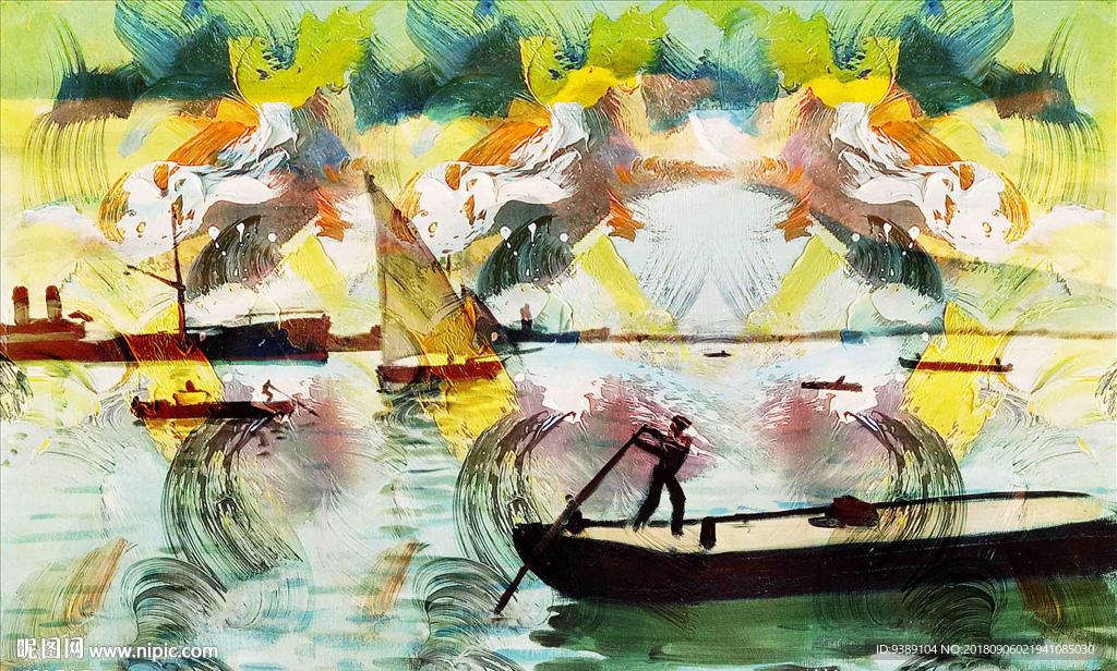 抽象油画