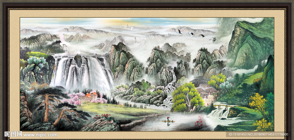 巨幅山水画
