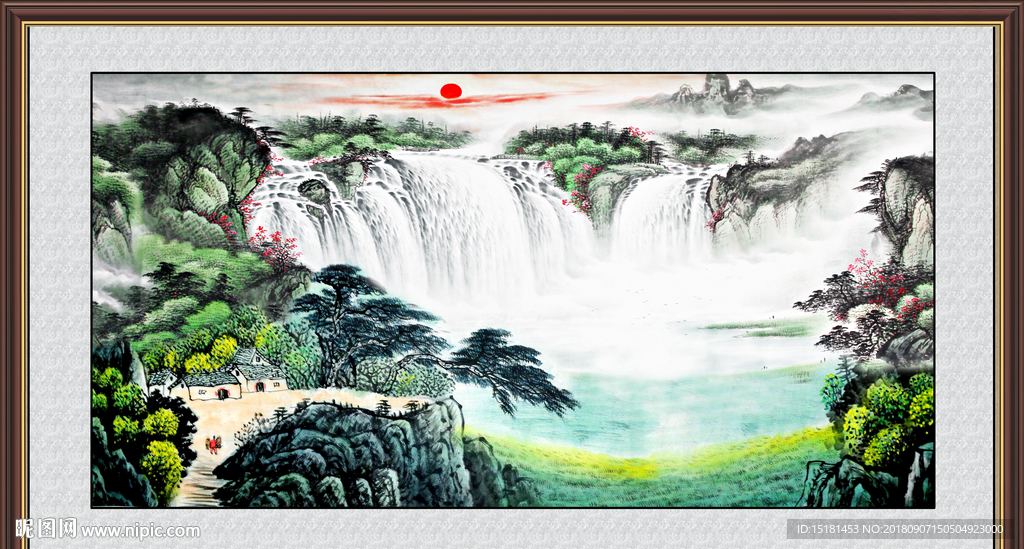 巨幅山水画