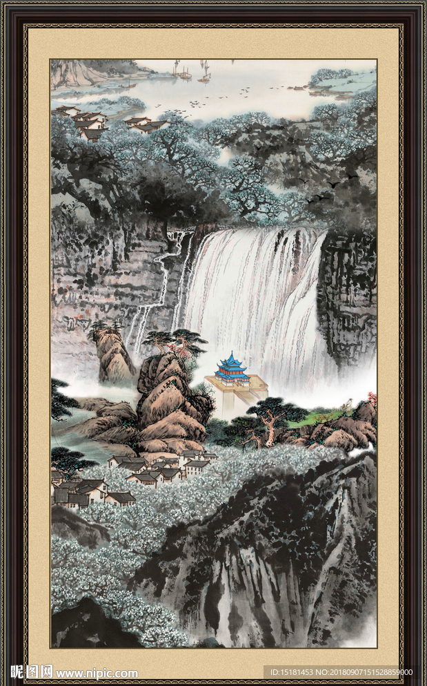 巨幅山水画