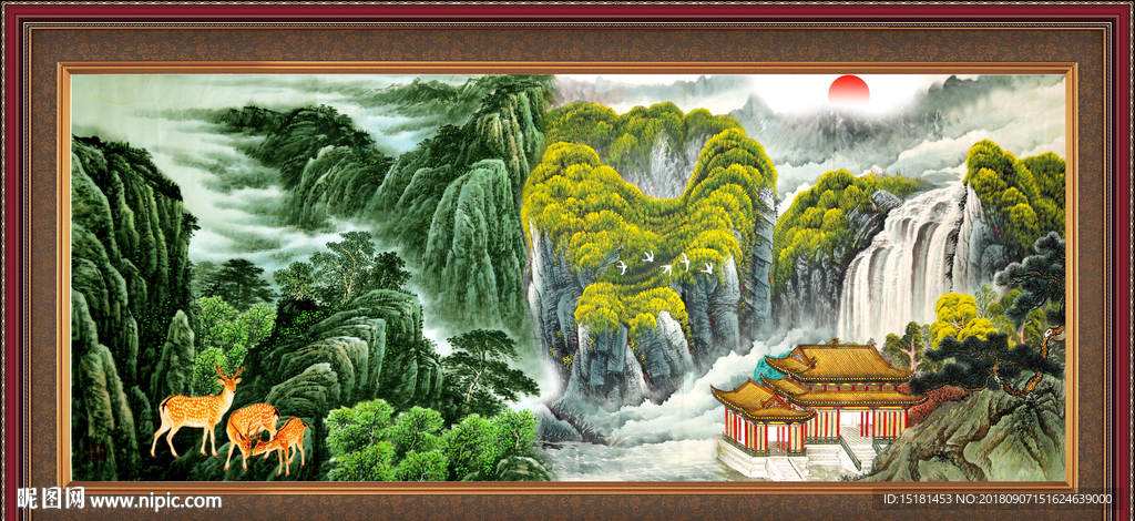 巨幅山水