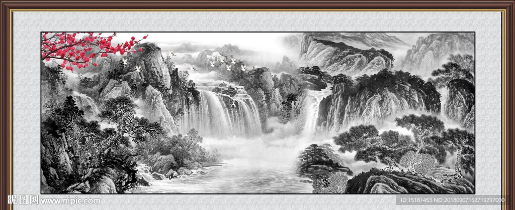 巨幅山水画