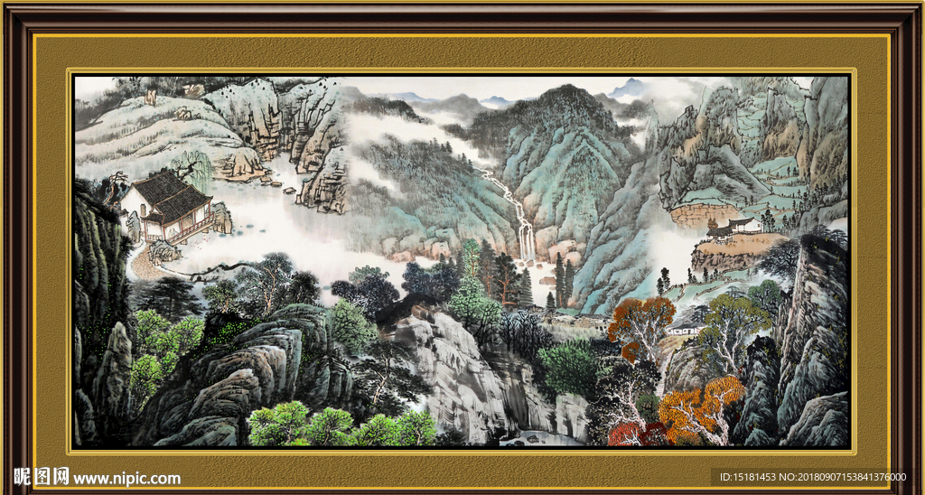 巨幅山水画