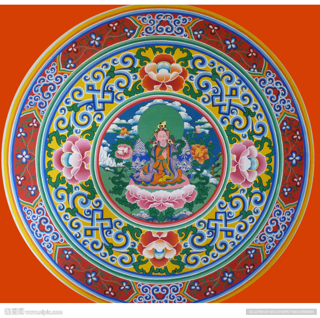佛教图案西藏八宝图片素材-编号13066354-图行天下