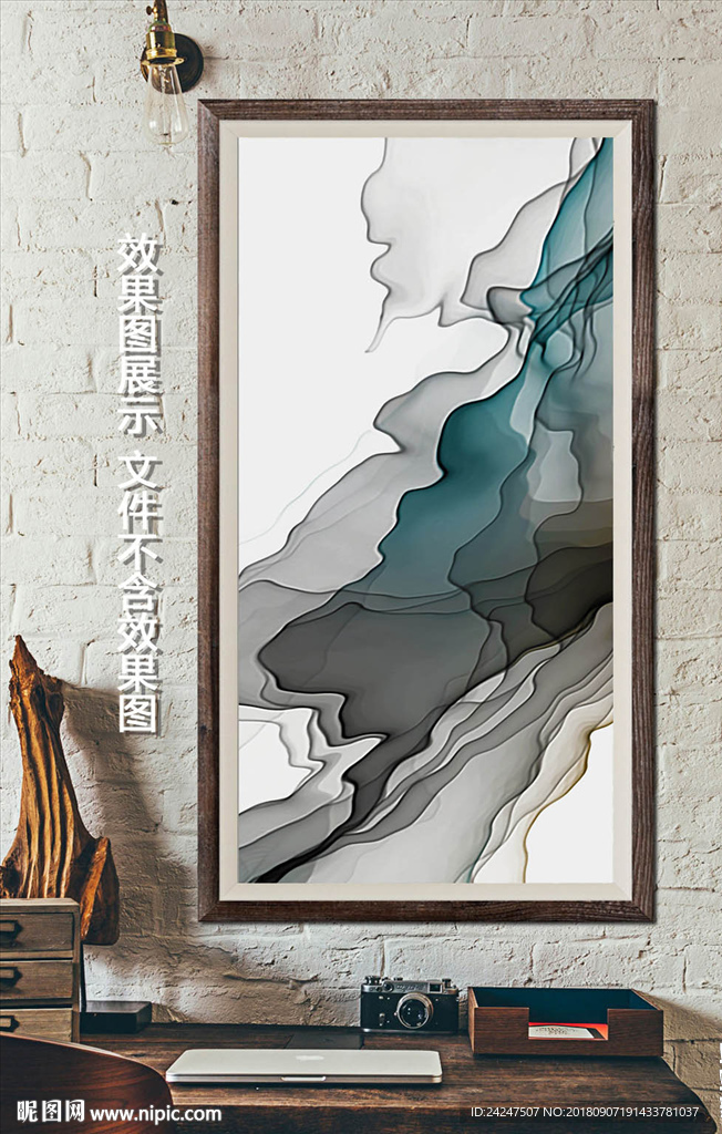 炫彩动感线条装饰画
