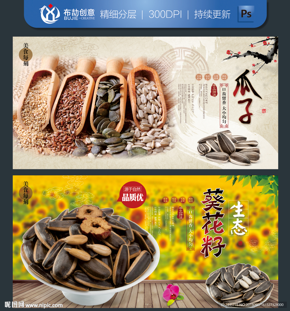 瓜子海报展板
