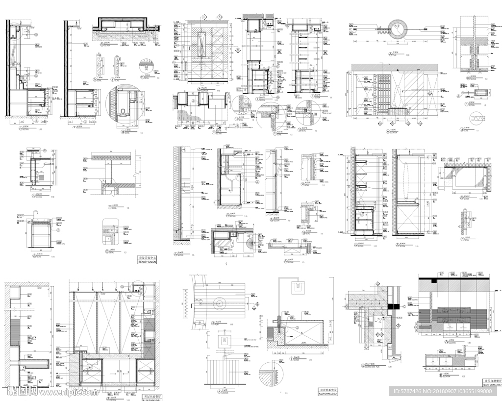 自助餐厅施工节点图