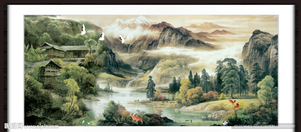 巨幅山水画
