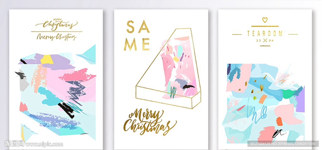 水彩抽象装饰画