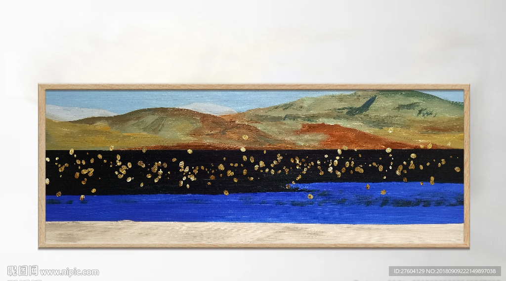 北欧风景油画装饰画