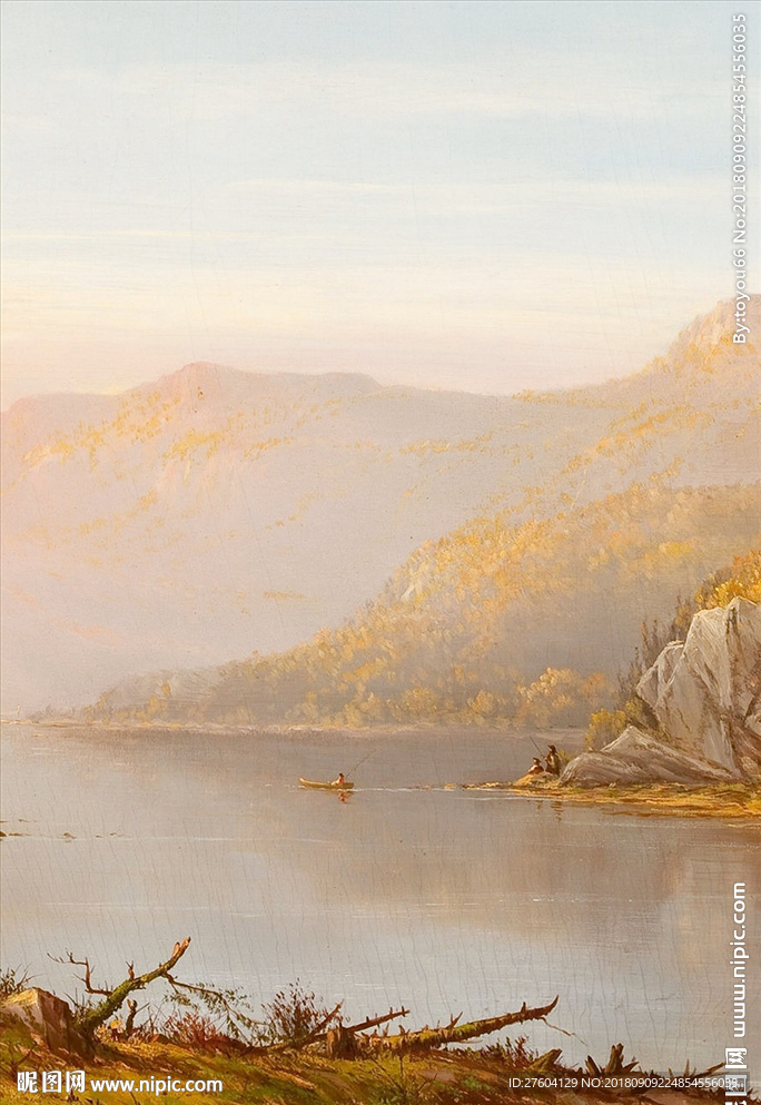 抽象油画风景装饰画