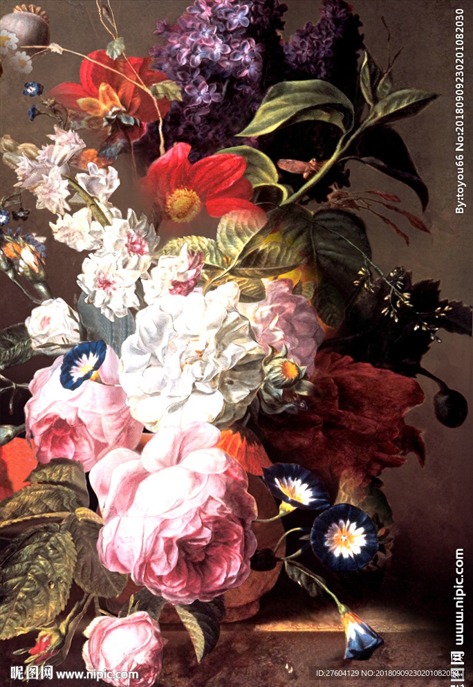 油画静景色彩装饰画